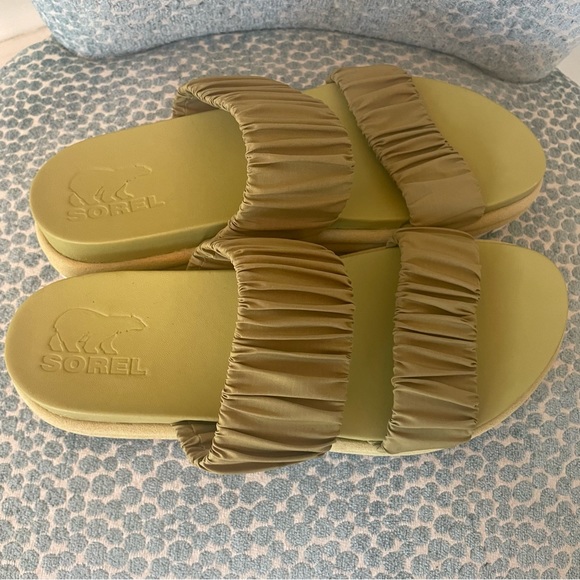 Sorel Roaming Two Strap Slide Sandal in Olive Green - 9 - Picture 6 of 7